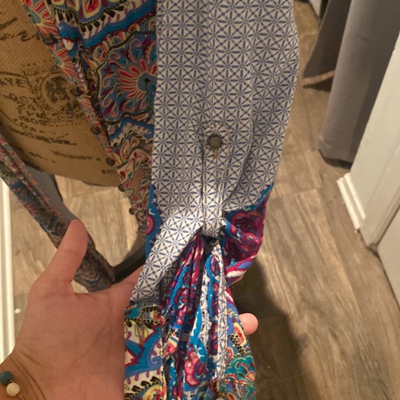 Multicolored boho collared duster - Picture 5 of 6